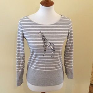 Talbots Sequin Giraffe Top